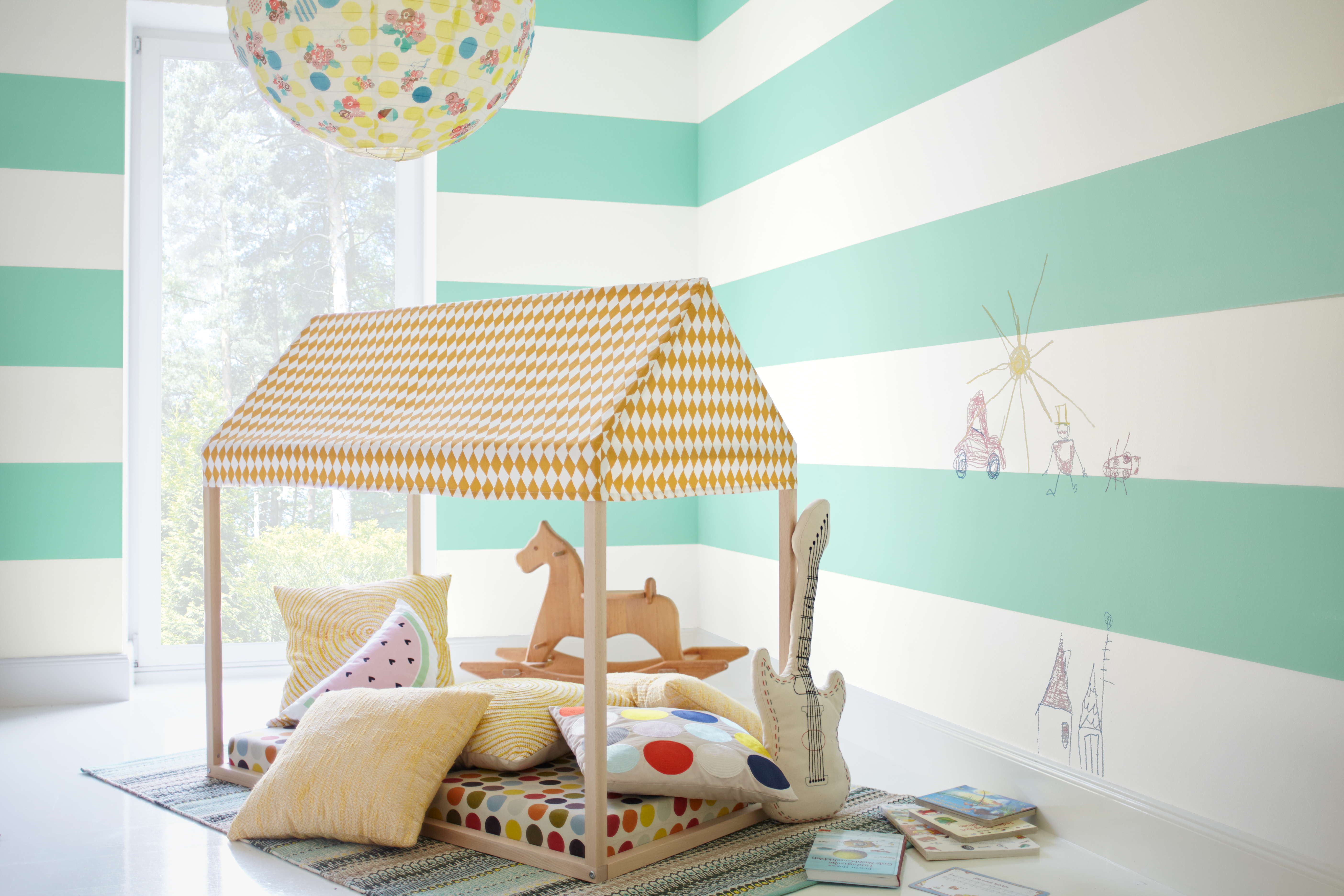 Ideen dekoration & gestaltung im kinderzimmer: alpina familie & farbe