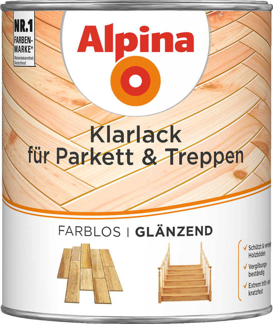 Lack Farblos Fur Holzboden Mit Grundierung Alpina Klarlack Treppe Parkett Alpina Farben