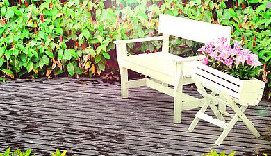 Lackieren: Gartenmöbel & Terrassenmöbel - Alpina Farben
