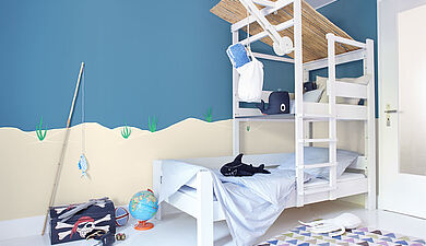Das Kinderzimmer für Jungen ab 3 Jahren – coole Farbtipps mit Blau - Alpina Farben