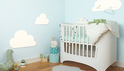 Das Beste für die Kleinsten – richtige Wandfarben und Farbgestaltung im Babyzimmer
