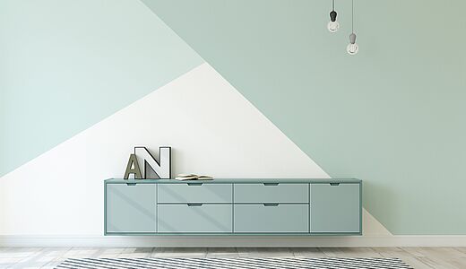 Mint als Wandfarbe: ein erfrischender Blickfang Mint als Wandfarbe: ein erfrischender Blickfang