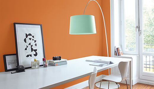 Wandfarbe Orange: sommerlich und warm Wandfarbe Orange: sommerlich und warm