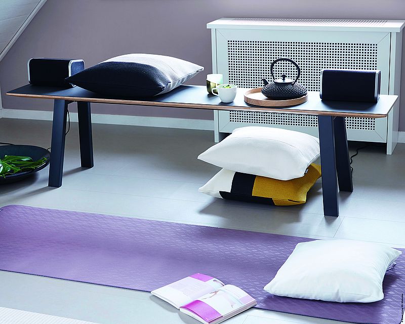 Farbrezepte: Edles Mauve Schlafzimmer/ Ankleidezimmer mit lilagrauer Wandfarbe