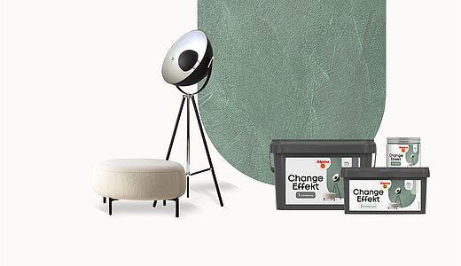 Wandgestaltung mit Alpina Change Effekt