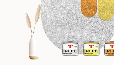 Wandgestaltung mit Alpina Glitter Effekt - Alpina Farben