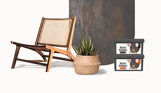 Wandgestaltung mit Alpina Rost Effekt