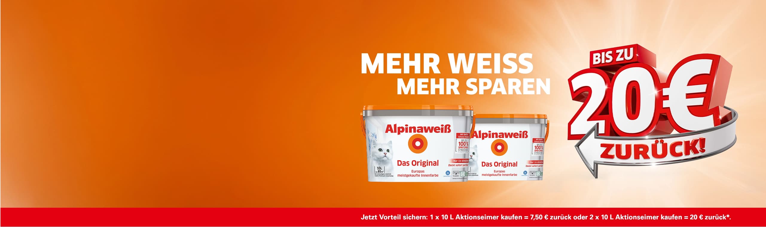 Alpinaweiß: Jetzt bis zu 20 Euro sparen